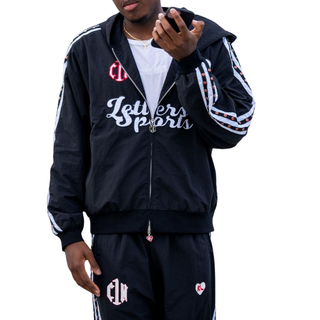 C1N x RL ZIP UP- BLACK