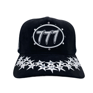 777 SUEDE- BLACK/WHITE