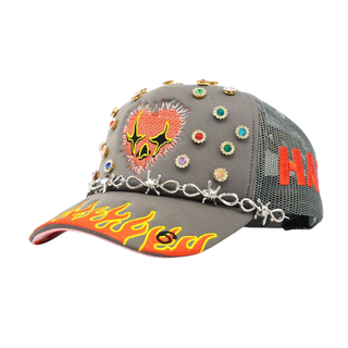 LOVE HARD TRUCKER- GREY