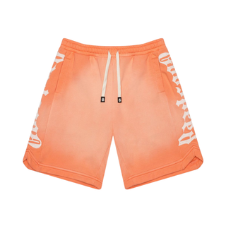COURTSIDE SHORTS- ORANGE/ CREAM