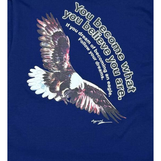 HUMAN VS EAGLE HOODIE- NAVY