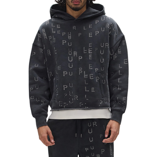 STUDDED SEQUIN HOODIE