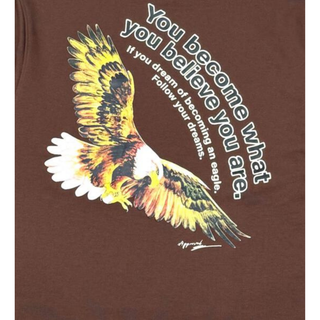 HUMAN VS EAGLE HOODIE- BROWN