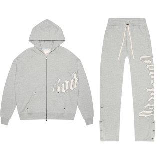 OG LOGO SWEATSUIT V2- HEATHER GREY
