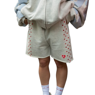 STONED SWEAT SHORTS- HEATHER