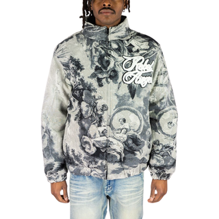 ANGELS TAPESTRY PUFFER JACKET