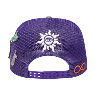 FOREVER TRUCKER HAT- PURPLE/GREEN