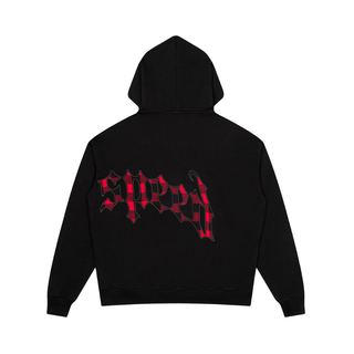 OG LOGO SWEATSUIT BLACK RED PLAID