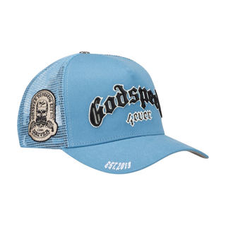 FOREVER TRUCKER HAT- BABY BLUE