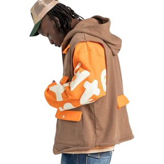 UTILITY VEST SCATTERED ZIP-UP