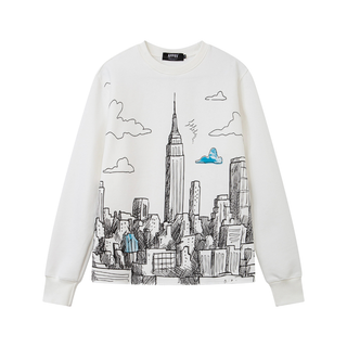 SKYLINE CREW NECK - WHITE
