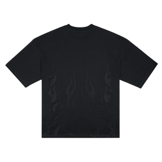 FLAMES T-SHIRT - BLACK