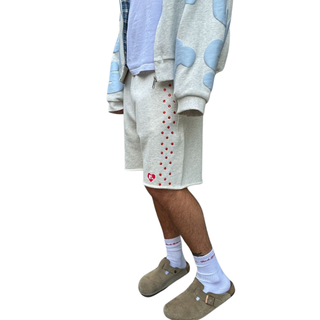 STONED SWEAT SHORTS- HEATHER