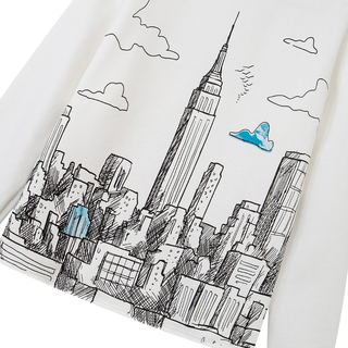 SKYLINE CREW NECK - WHITE