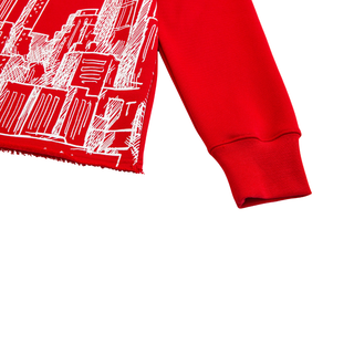 SKYLINE CREW NECK - RED