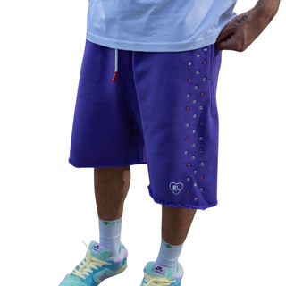 STONED SWEAT SHORTS - PURPLE