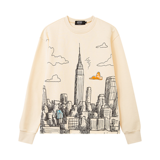 SKYLINE CREW NECK - CREAM