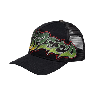 GS NEO TRUCKER HAT BLACK-YELLOW-RED
