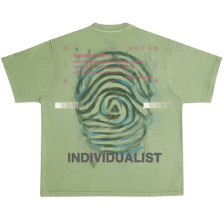 PAINTED LOGO SS TEE- MATCHA