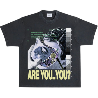 ARE YOU YOU SS TEE- BLACK