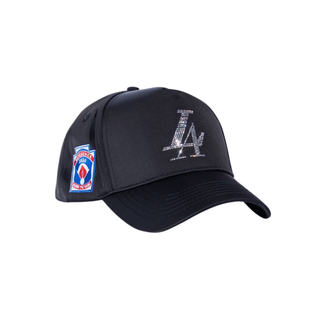 PARADISE LA CRYSTALS- BLACK/SATIN