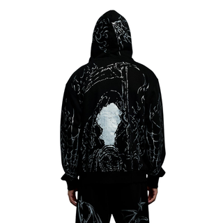 TATTOO ZIP BLACK/SILVER