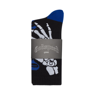 TEN TOES DOWN- BLACK/BLUE