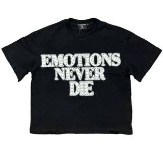 Black ‘End’ Rhinestone Tee
