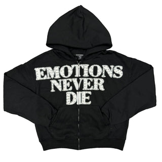 Black ‘End’ Rhinestone hoodie
