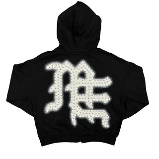 Black ‘End’ Rhinestone hoodie