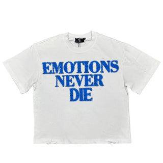 Blue ‘End’ Rhinestone Tee