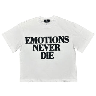 White ‘End’ Rhinestone Tee