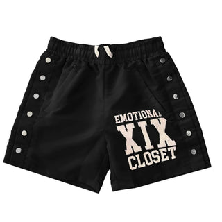 Black “Backyard” Nylon Shorts