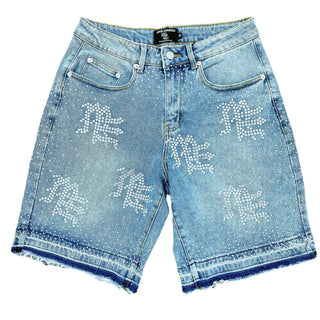 ‘ME’ Rhinestone Denim Shorts
