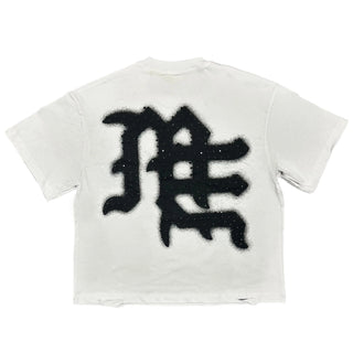 White ‘End’ Rhinestone Tee